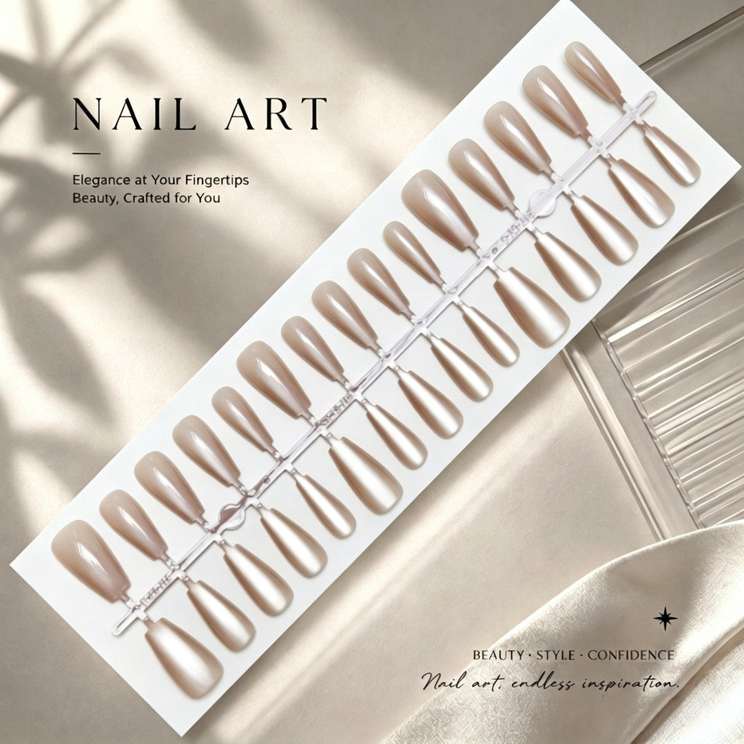 Premium Glossy Nail Art Press-On-Nägel
