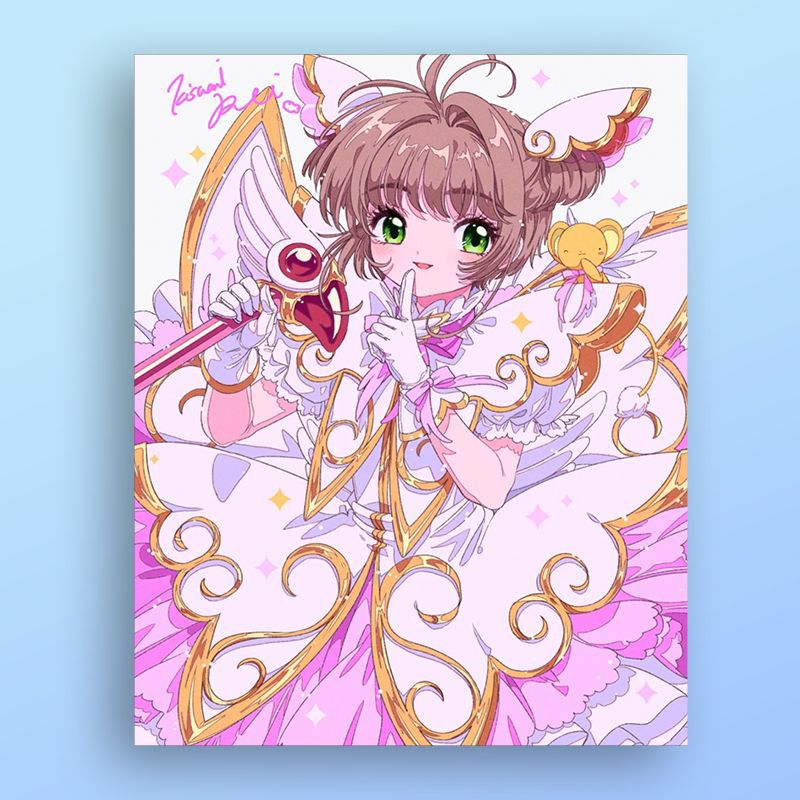 Anime-inspirierte Illustrationskunstdruck Karnz