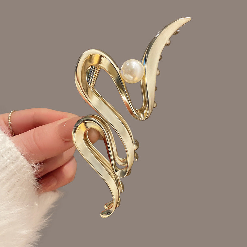 Elegante Wellen-Design Haarklammer Karnz