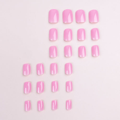 Glänzendes Pink Press-On Nagelset
