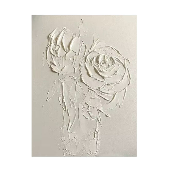 Strukturierte Blumenerleichterung Wandkunst