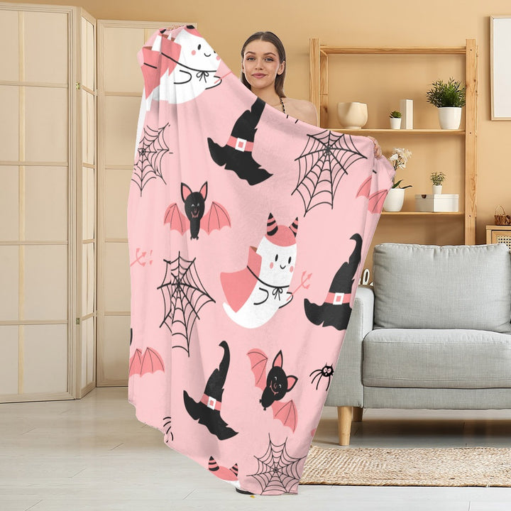 Gemütliche Halloween-Themen Fleece Decke