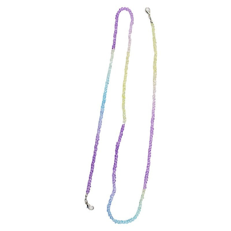Elegante Kristallperlen Brille Kette Karnz