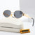 Damen Elegante Designer-Sonnenbrille mit filigranem Rahmen und UV-Schutz Karnz
