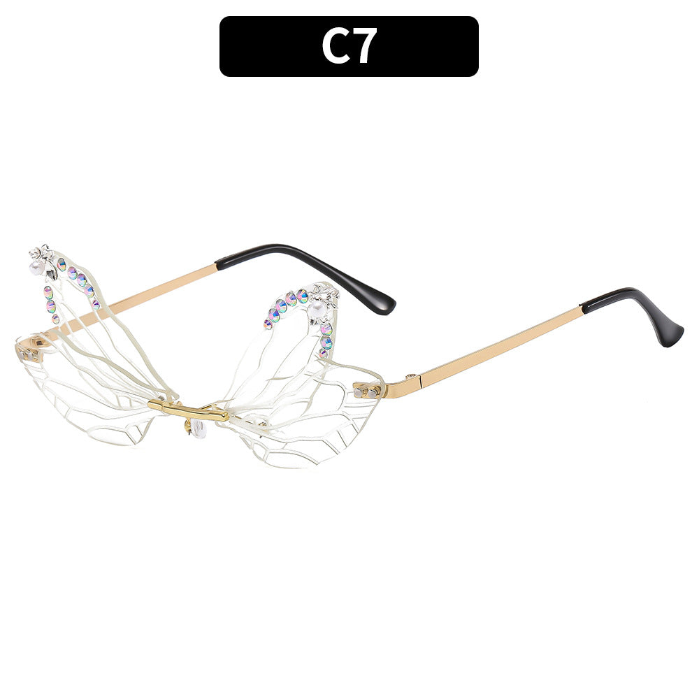 Künstlerische Schmetterlingssonnenbrille