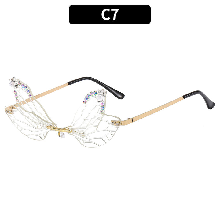 Künstlerische Schmetterlingssonnenbrille