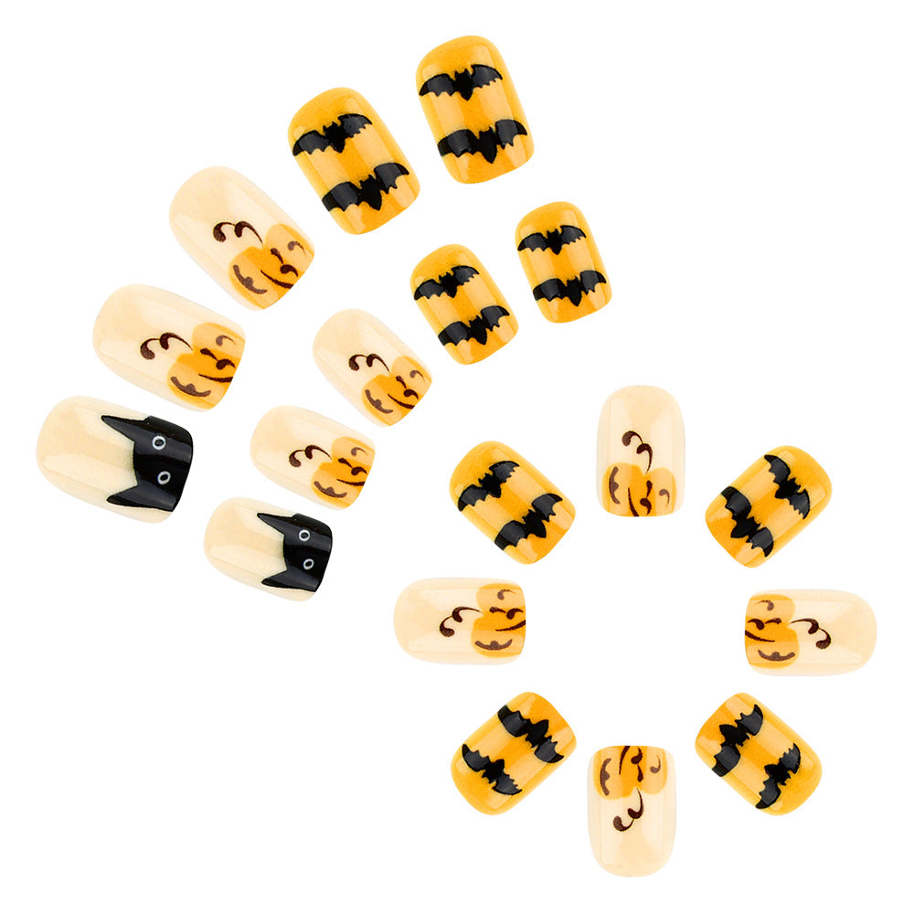 Halloween-Themen Dekorative Press-On Nagelkunst Set Karnz