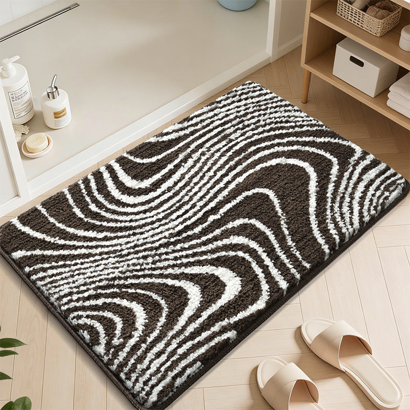 Abstract Wave Pattern Badmatte Karnz