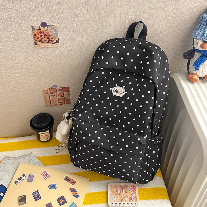 Stilvolle Punktmuster Leichte Rucksack Karnz