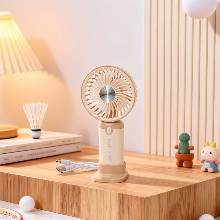 Damen Tragbarer Mini-Ventilator mit innovativem Design und USB-Ladefunktion Karnz
