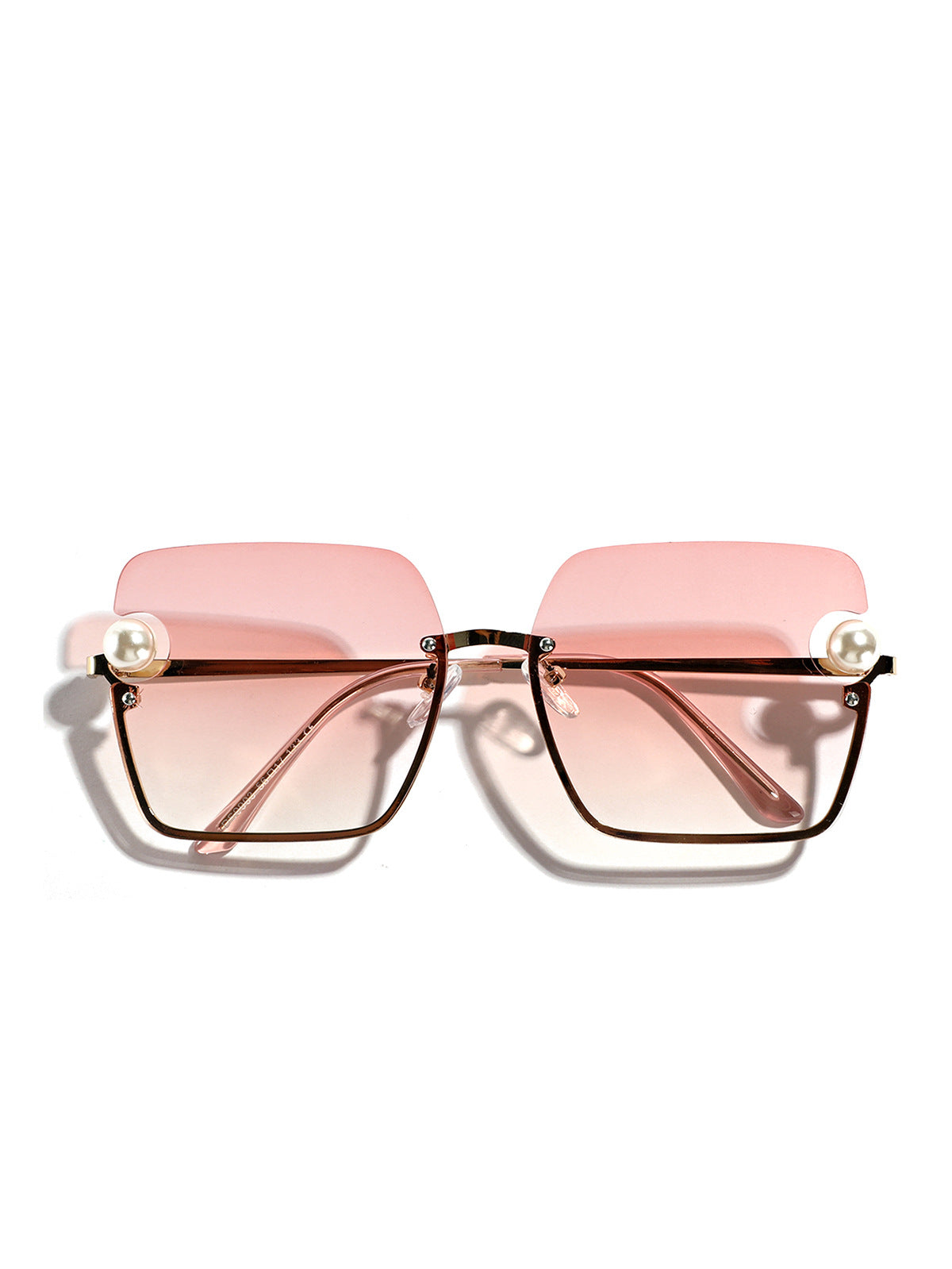Damen quadratische Sonnenbrille mit elegantem Transparenzrahmen Karnz