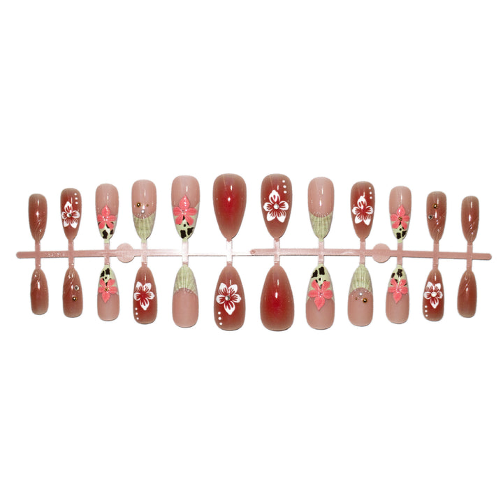 Künstlerisches Florales Acryl-Nagelkunst-Set