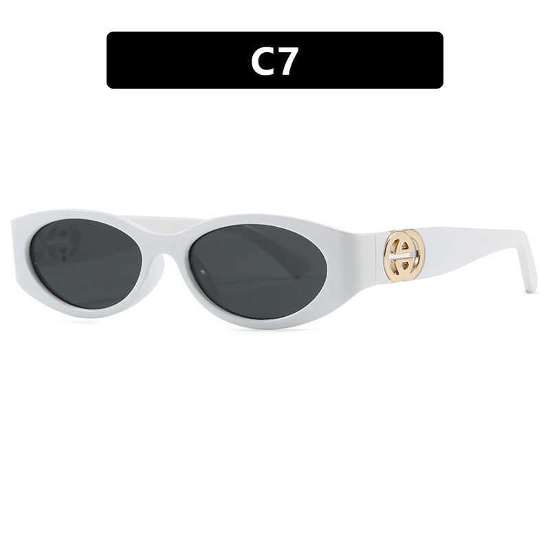 Damen modische Katzenaugen-Sonnenbrille mit schützendem UV-Filter und luxuriösen Akzenten Karnz