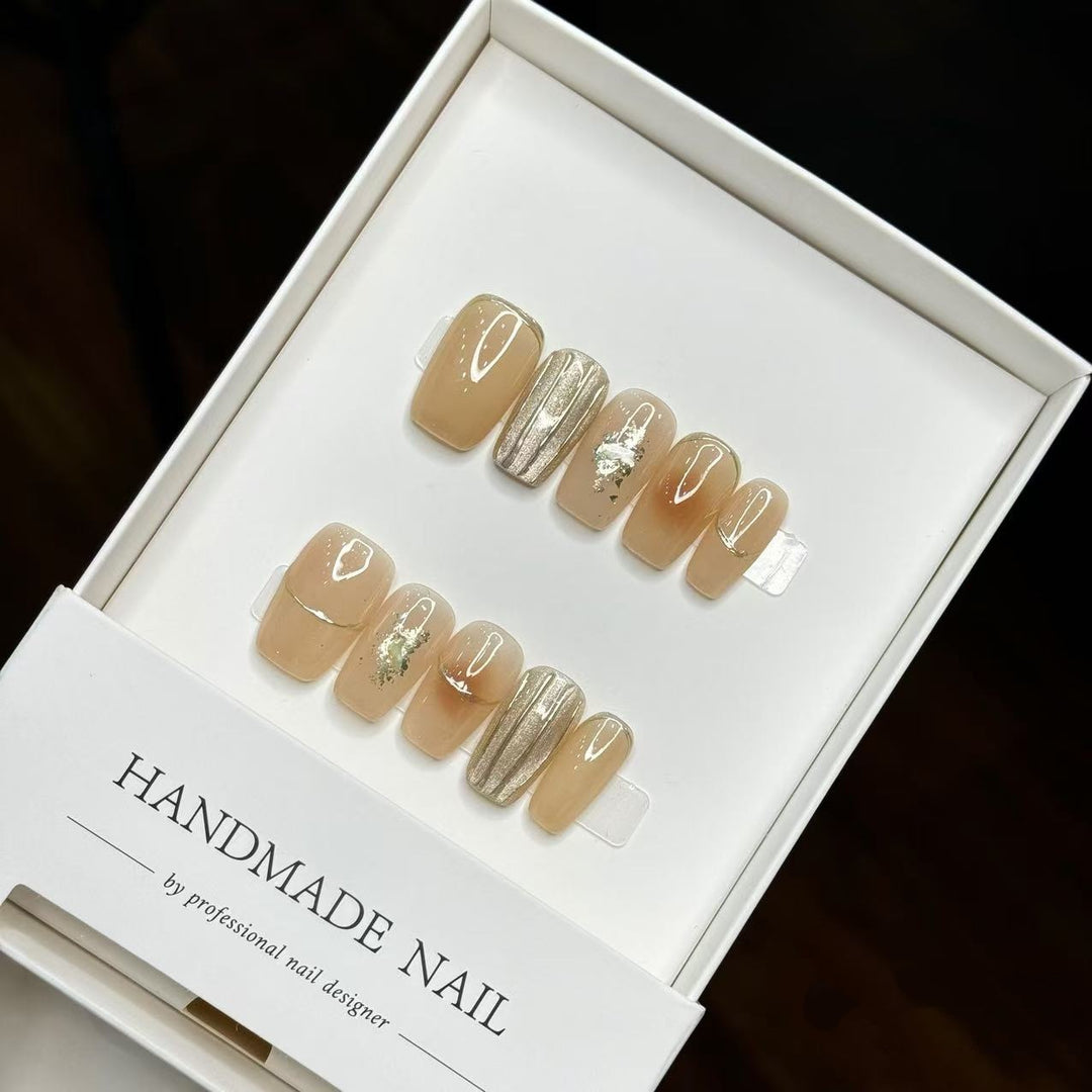 Handgemachtes Luxus Press-On Nägel Set