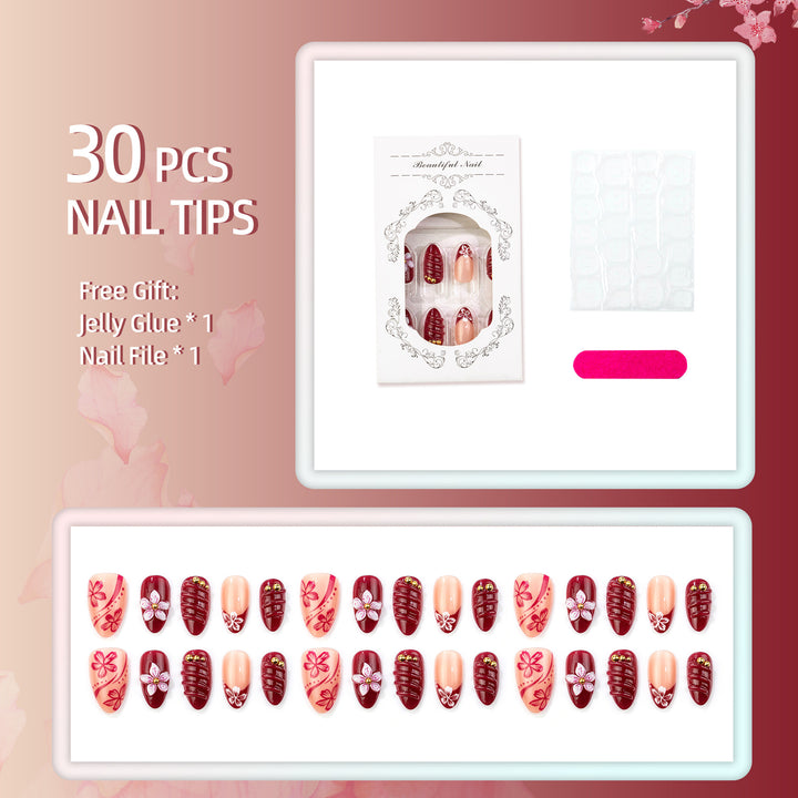 Artisan Floral Press-On Nageldesign