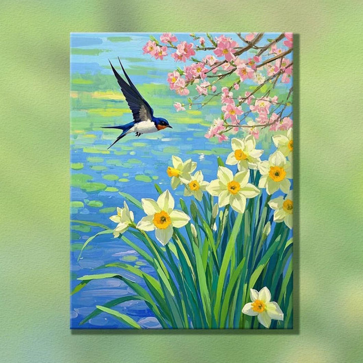Natur-inspirierte dekorative Leinwandkunst Karnz