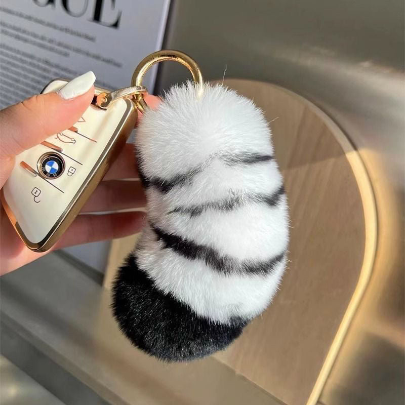 Plüsch-Tier-inspiriertes Schlüsselanhänger-Accessoire Karnz