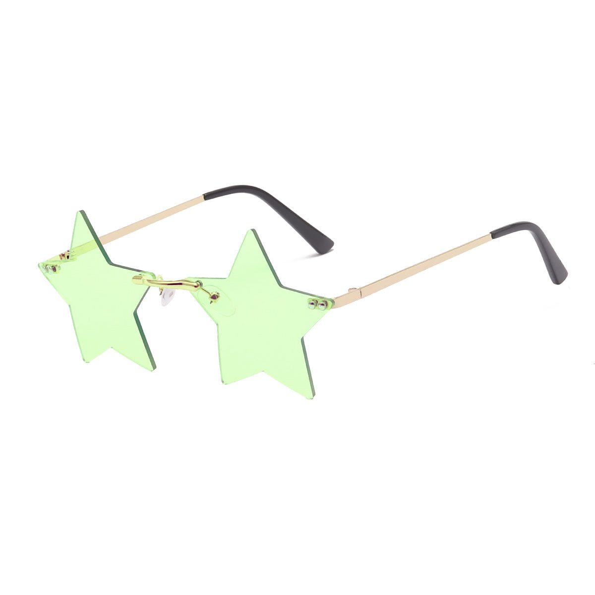 Damen auffällige Sonnenbrille mit sternförmigem Rahmen und gradienten Gläsern Karnz