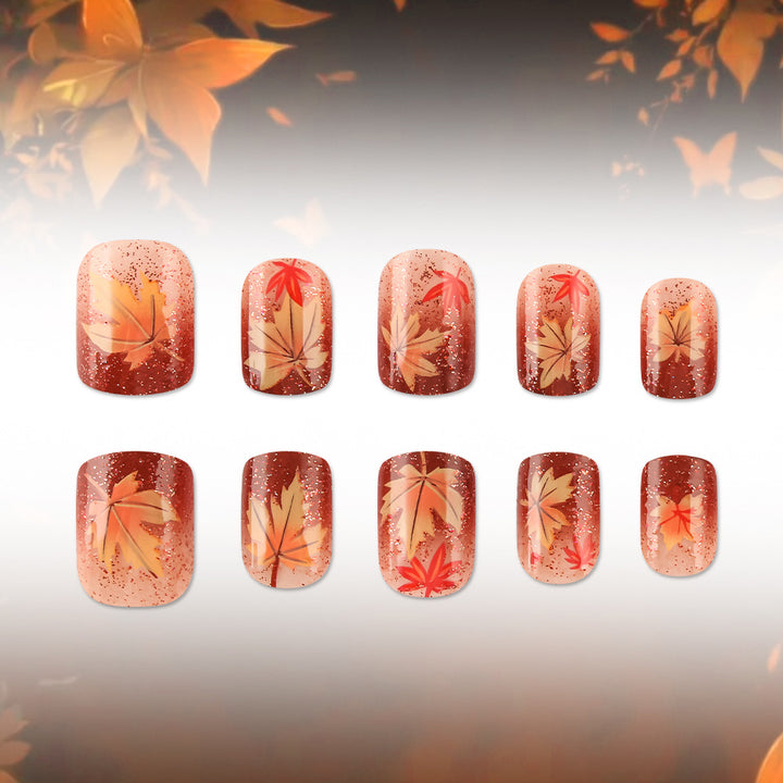 Herbst-Themen Gel-Nagelkunst Karnz