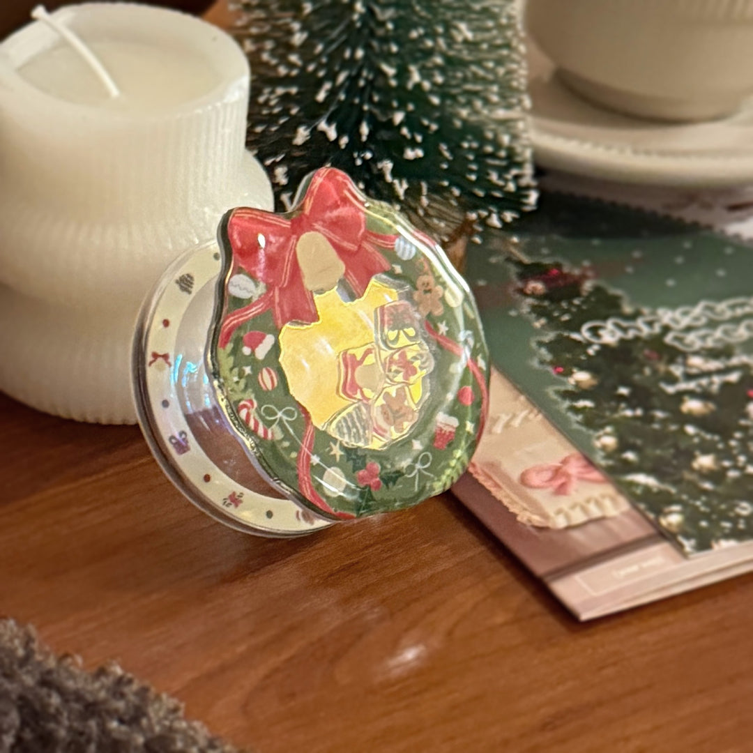 Dekorativer Keramik-Untersetzer im Weihnachtsdesign Karnz