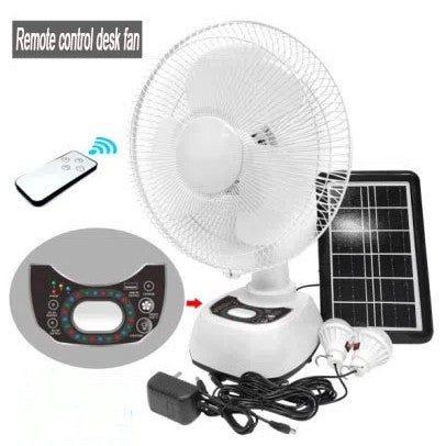 Damen Tischventilator mit Fernbedienung und Solarbetrieb Karnz