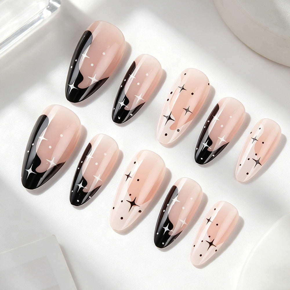 Künstlerische galaktische Nail Art zum Aufkleben Karnz