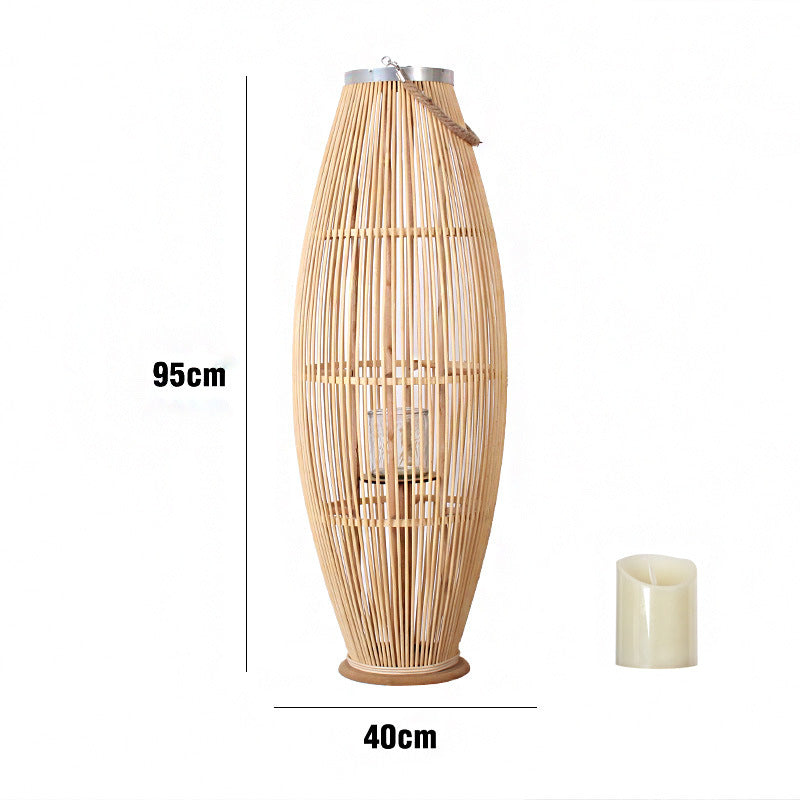 Elegante Rattan-Laterne Karnz