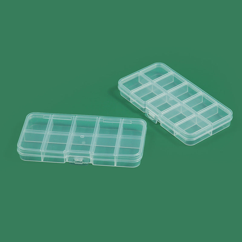 Modular transparente Multi-Compartment Lagerbox Karnz