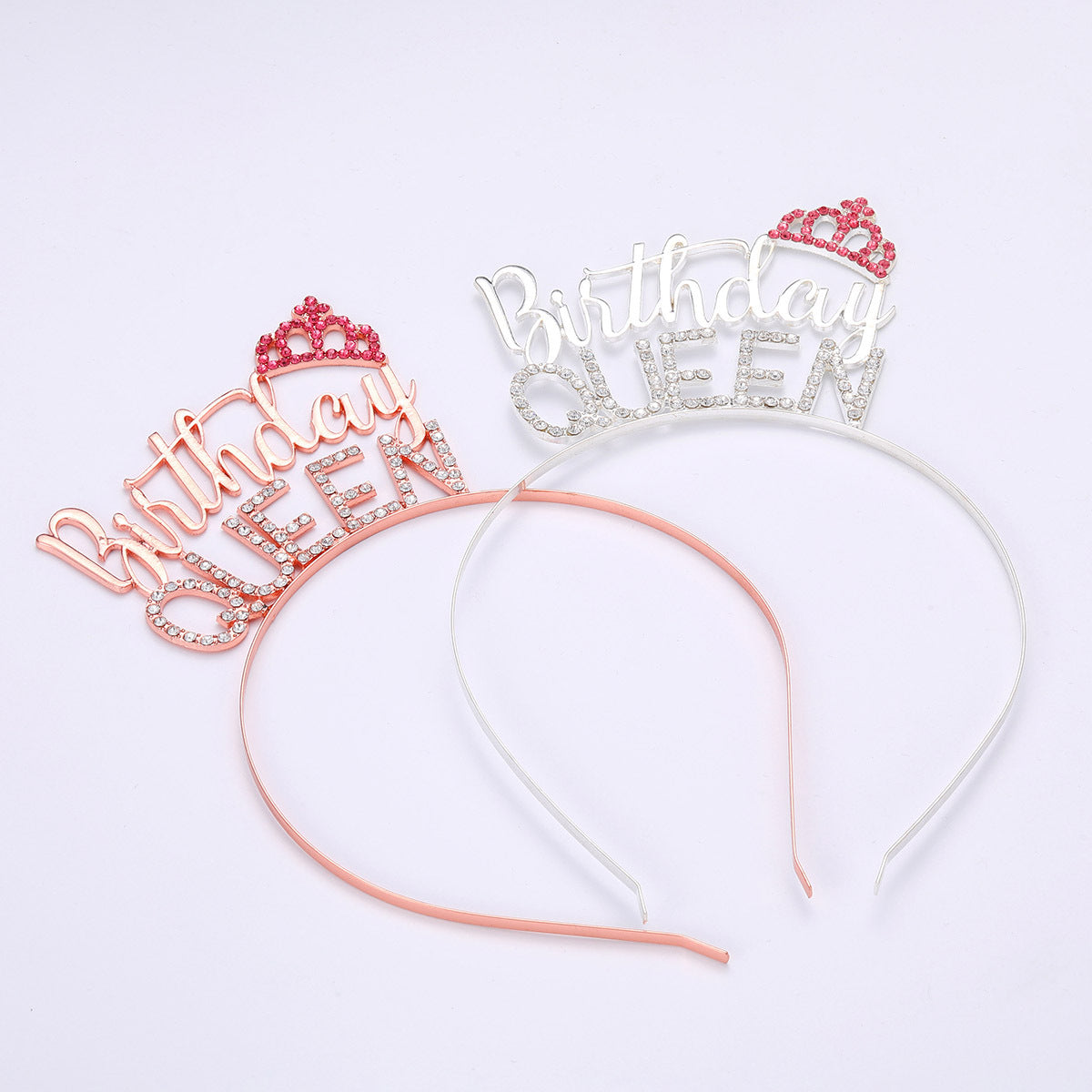 Damen Glitzernder Haarreif mit "Birthday Queen"-Schriftzug Karnz