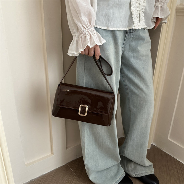 Elegante Lackleder-Handtasche