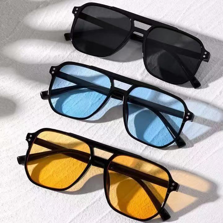 Stylische Quadratische Rahmen Sonnenbrille Karnz