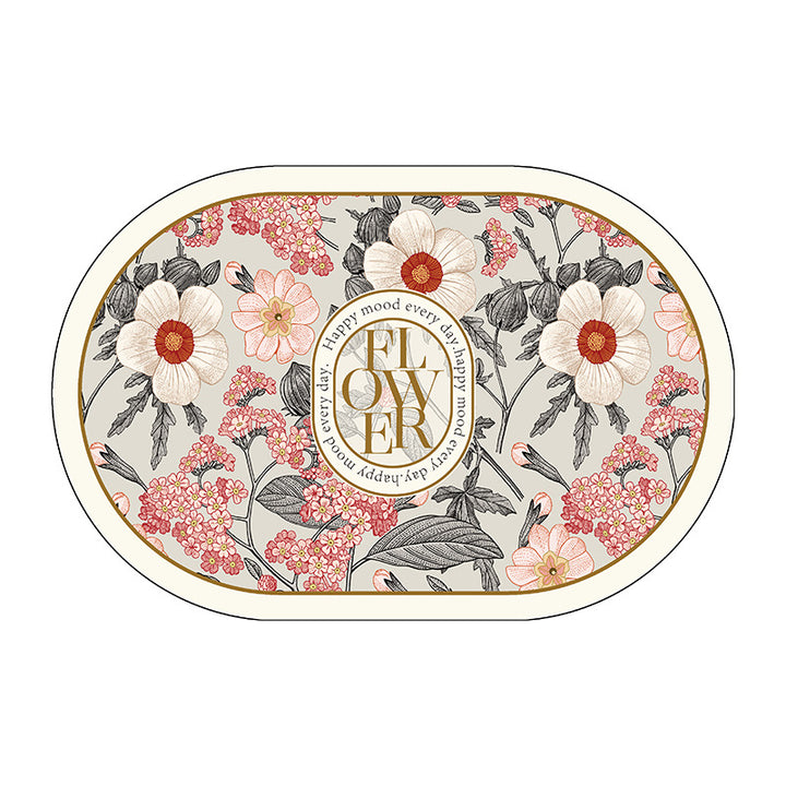 Blumenmuster Dekorativer Bodenmatte