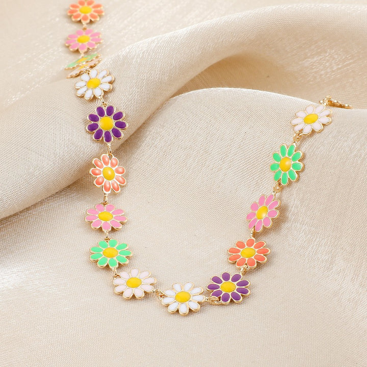 Florale Statement Kettenhalskette Karnz