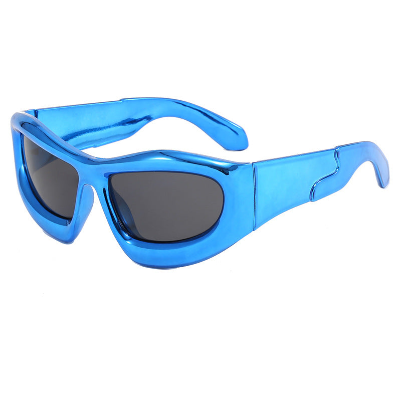 Damen Sportliche Sonnenbrille mit robustem, geometrischem Rahmendesign Karnz