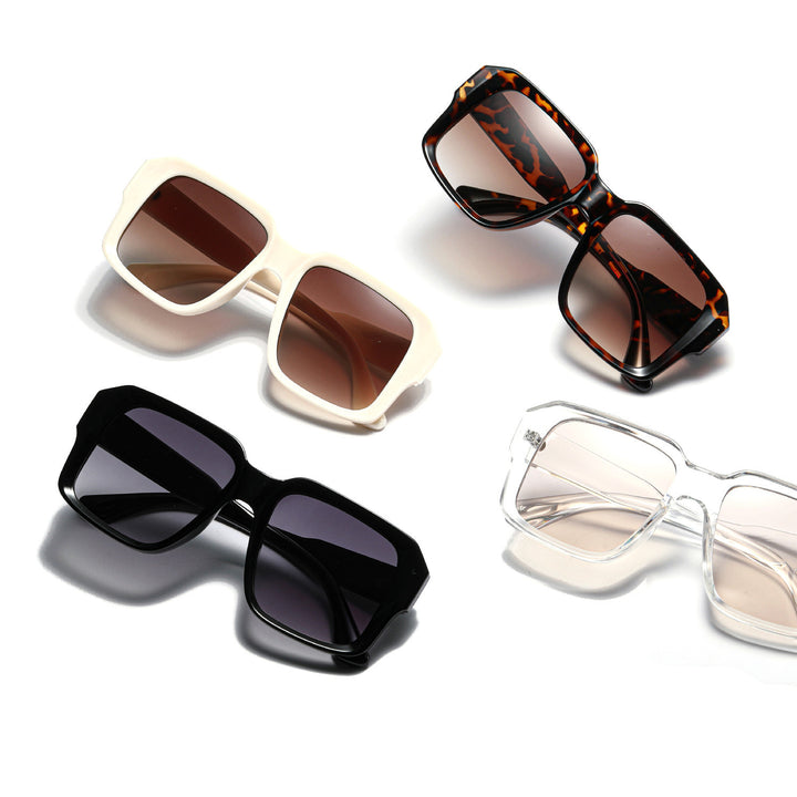 Damen modische quadratische Sonnenbrille im modernen Schildpatt-Design Karnz