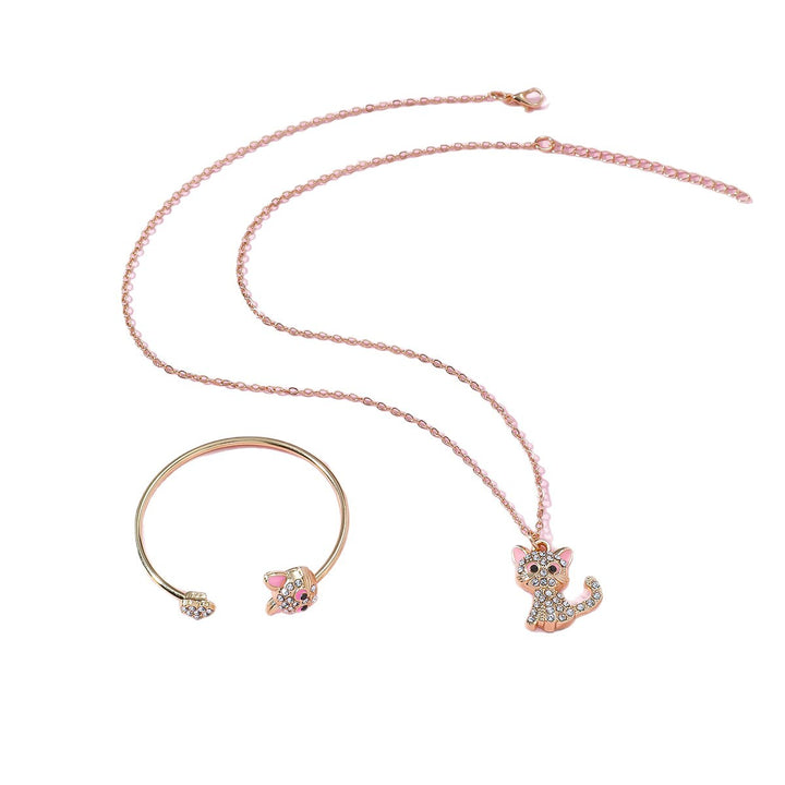 Verspieltes Katzen-Schmuckset Karnz