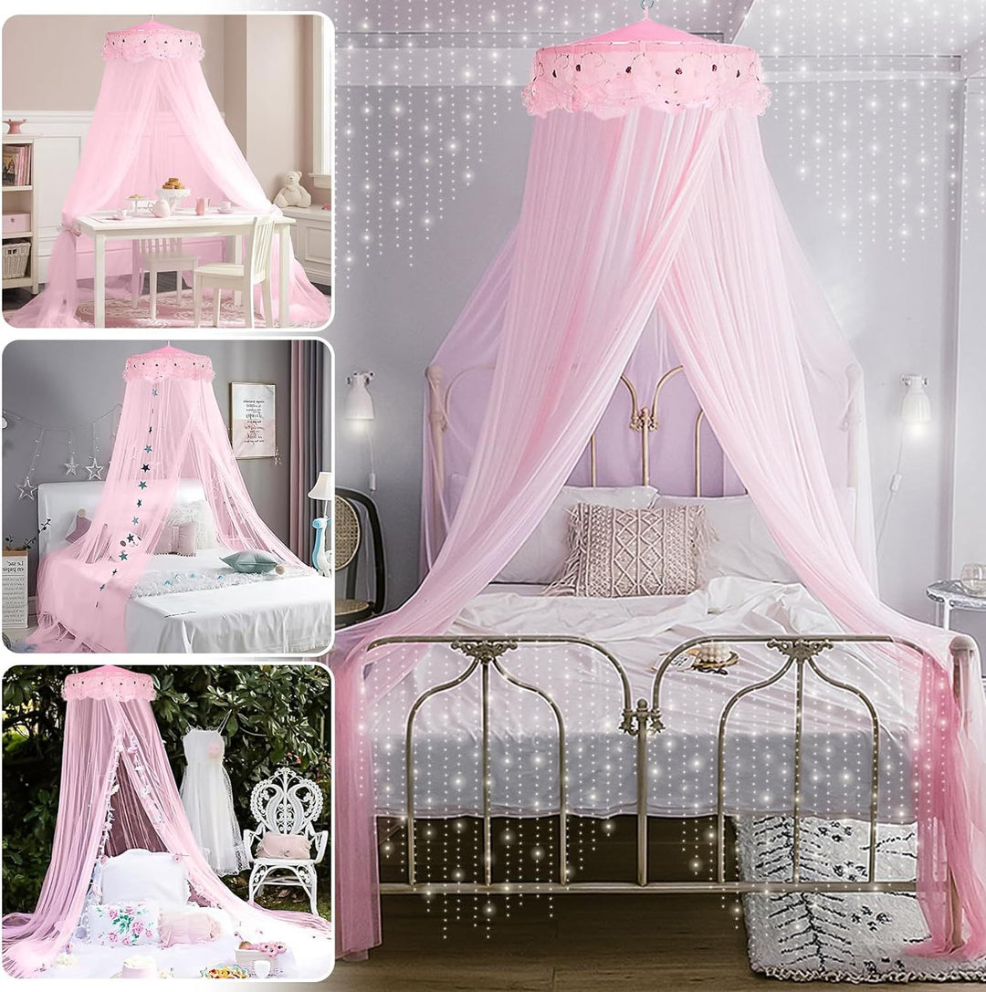 Elegantes Moskitonetz für Himmelbett Karnz