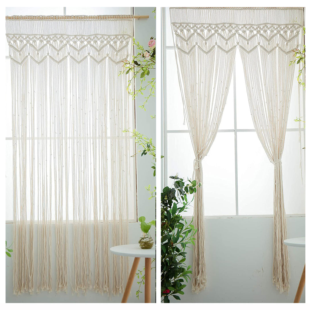 Macrame Türvorhang Karnz