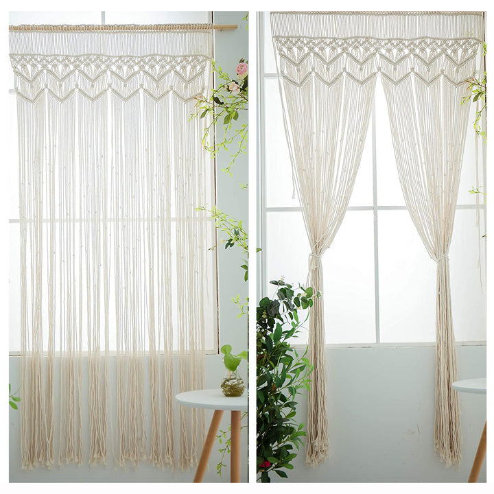 Macrame Türvorhang Karnz