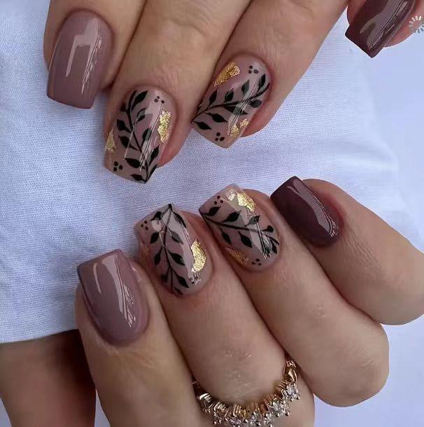 Elegantes Botanisches Nail Art Set Karnz