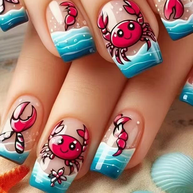 Küstenmotiv Nagelkunst Verbesserungen Karnz