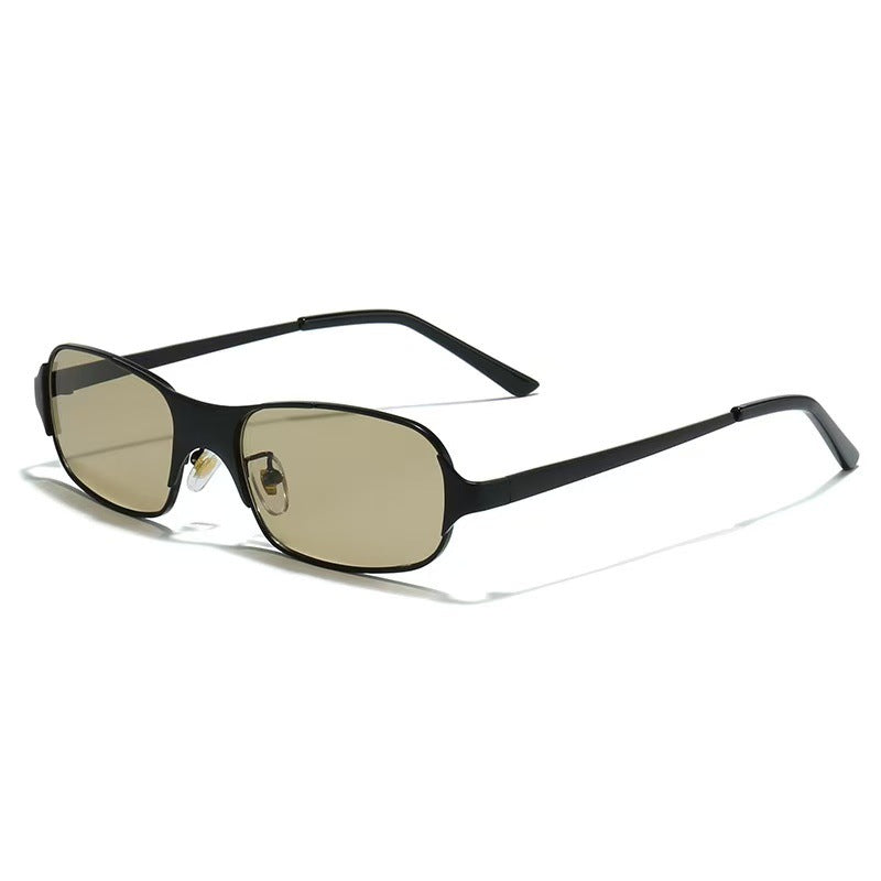Damen moderne rechteckige Sonnenbrille mit UV-Schutz und komfortablem Gestell Karnz