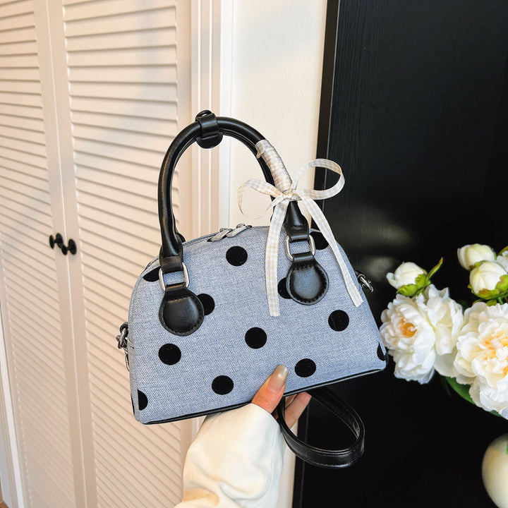 Verspielte Polka-Dot-Mini-Handtasche Karnz