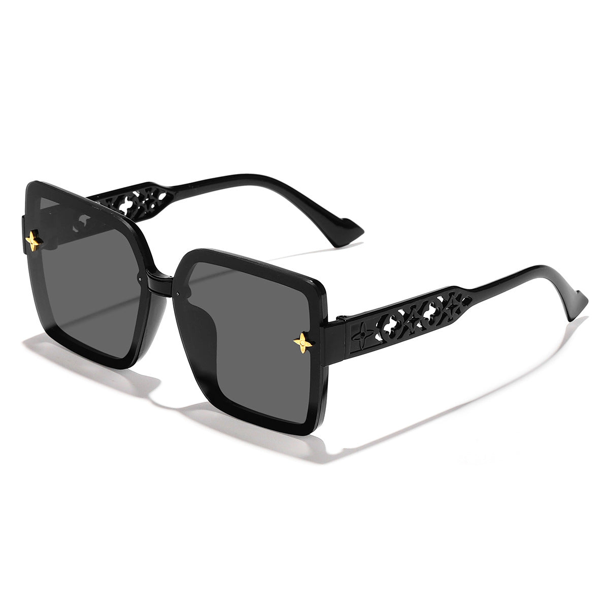 Damen modische Sonnenbrille mit filigranem Rahmen und graduierenden Gläsern Karnz