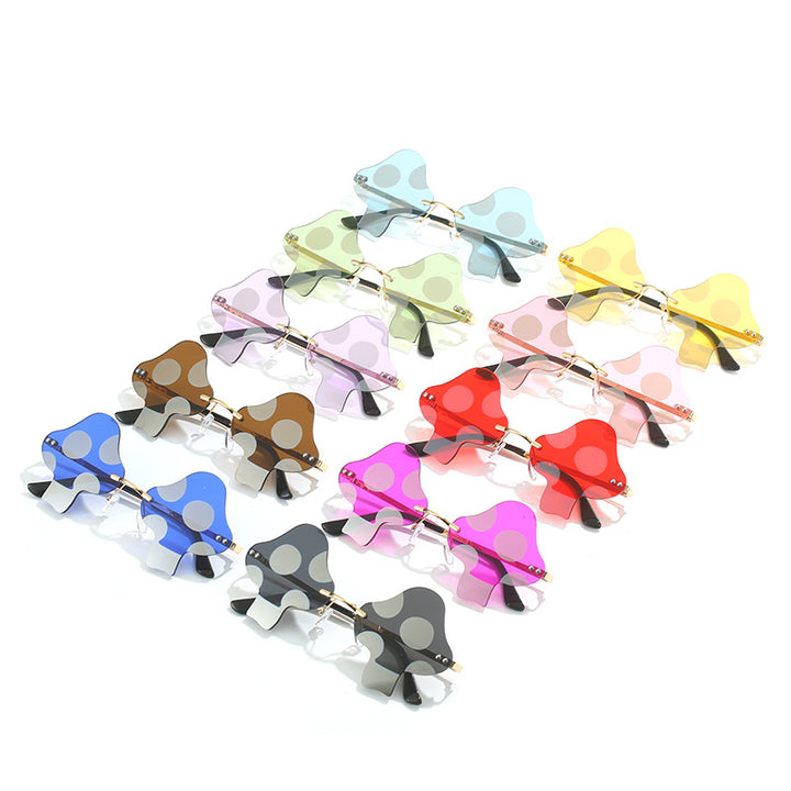 Einzigartige Übergroße Polka Dot Rahmen Sonnenbrille Karnz