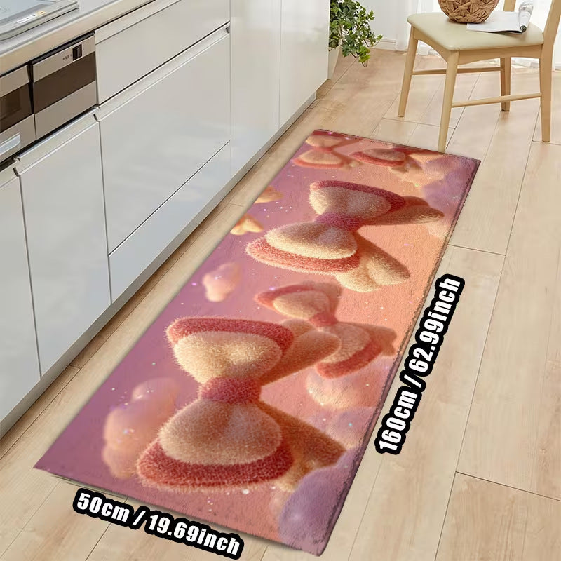 Herzförmiger Flauschiger Teppich