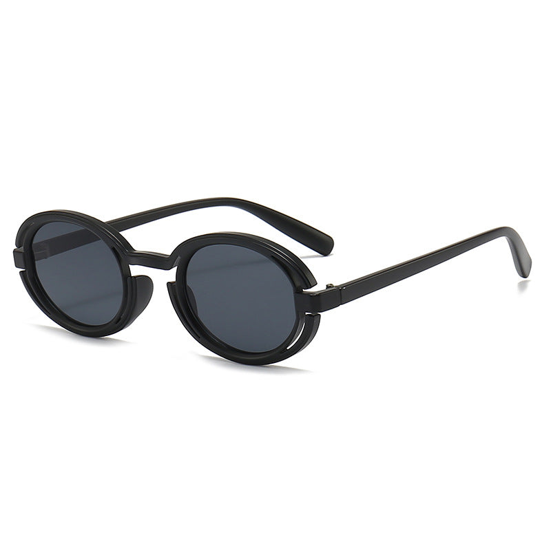 Damen Runde Sonnenbrille im modernen Retro-Stil Karnz