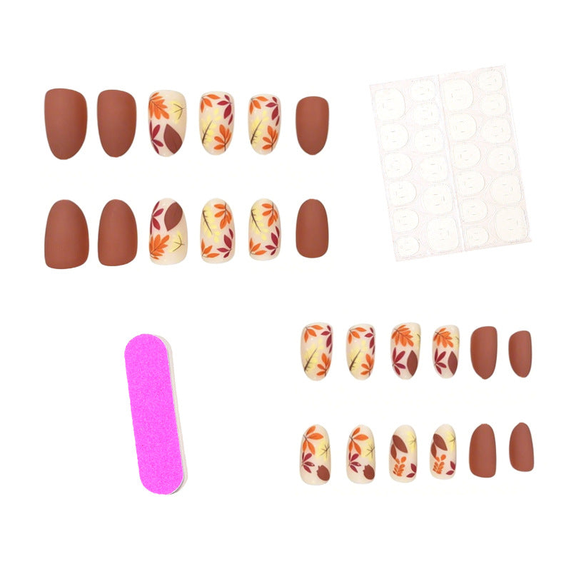 Künstlerische florale Overlay-Nagelverstärkungen Karnz