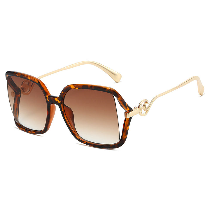 Oversized Geometric Gradient Sonnenbrille Karnz