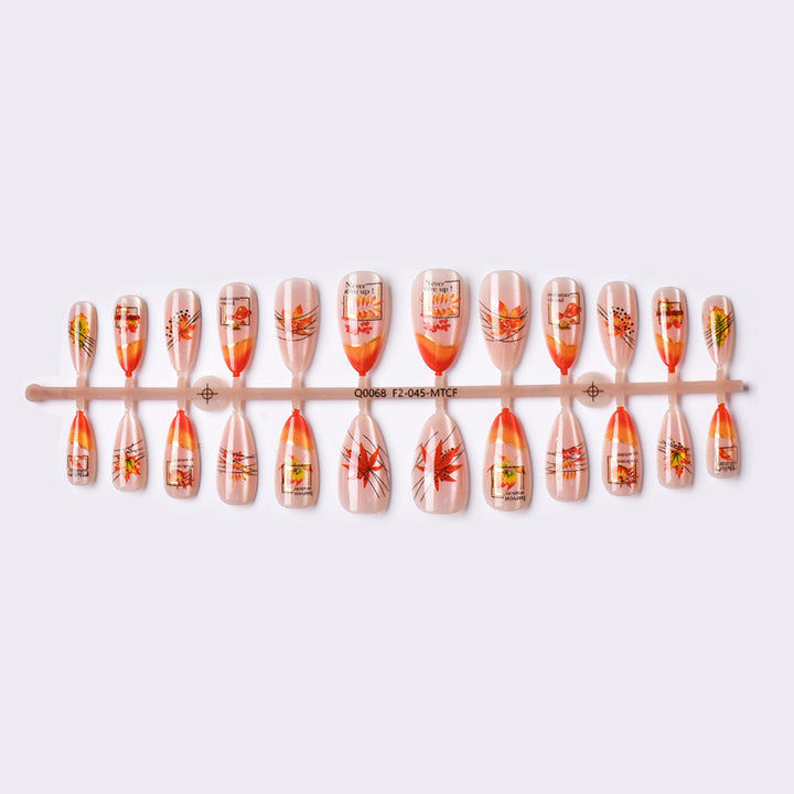 Herbst-Themen Press-On Nagelkunst Set